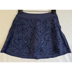 Under‎ Armour Skirt Skort Women Small Blue Abstract Print Pockets Athletic Golf